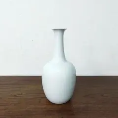 青白磁　鶴首　花器　花瓶