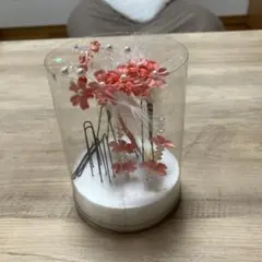 花飾り付きかんざしセット七五三