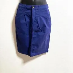 ブルー　タイトスカート フロントボタンのサムネイル