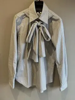 COMME des GARCONS HOMME PLUS ストライプシャツリボン