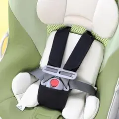 【2点セット】チャイルドシート ベルトカバー 股ベルトカバー ブラック