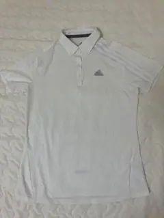 アディダスゴルフレディースポロシャツ　白　M