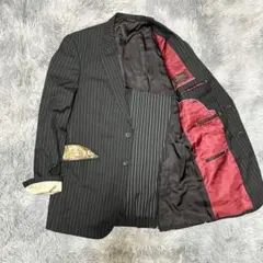 美品】ブリッラペルイルグスト シルク混 ストライプ タキシード 