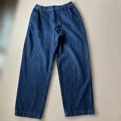 MUJI デニムパンツ インディゴブルー Lサイズのサムネイル