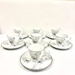 ナルミチャイナ　カップ&ソーサー7客セット