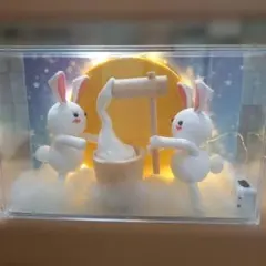 うさきのお月見お餅つき飾り