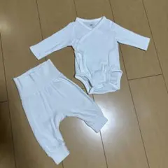 ①H&M ボディスーツ ロンパース セットアップ　ベビー服