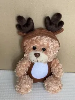 トナカイの着ぐるみを着たクマのぬいぐるみのサムネイル