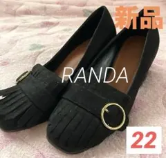 新品RANDA ブラックパンプス❤️22㎝のサムネイル