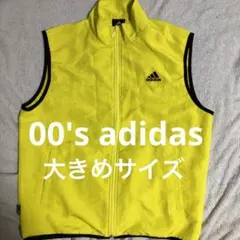 【雰囲気抜群❗️】春先に❗️2000's adidas ベスト 大きめサイズ