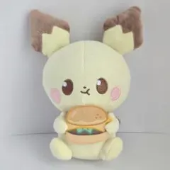 ポケピース ピチュー ぬいぐるみ おいしいじかん ハンバーガー