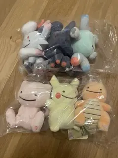 ポケモン ぬいぐるみ 6体セット (へんしんメタモン4体+助手ピカチュウ2