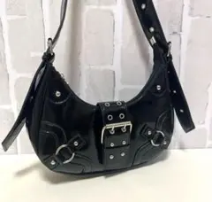 archive Y2K エナメル ワンショルダーバッグ肩掛け スタッズ ホーボー