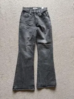 MOUSSY グレー ブーツカットデニム