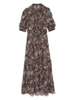 新品タグあり！snidel Sustainableボウタイプリントワンピース