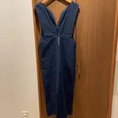 デニムオーバーオール Mサイズ ダークブルー