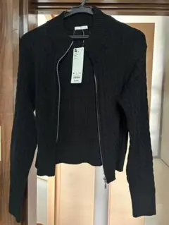 GU 黒 ニットカーディガン Mサイズ