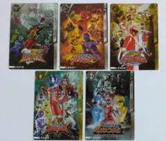 イタジャガ　スーパー戦隊　50周年記念カードコレクション　5枚セット　①