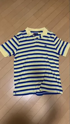 90s CHAPS ボーダーポロシャツ ラガーシャツ