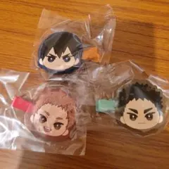 ハイキュー　みにコレ前髪クリップ　vol.1夜久　vol.2岩泉　vol.3影山