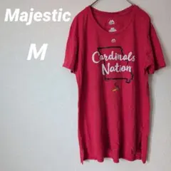 1点もの✨Majestic Cardinals Nation 【Ｍ】赤 Tシャツ