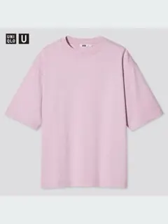 エアリズムコットンオーバーサイズTシャツ/5分袖　XS