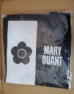 MARY QUANTノベルティ ニットトートバッグ ブラック/ホワイト