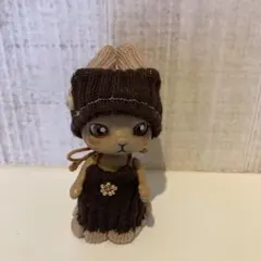 ニット素材の動物型フィギュア