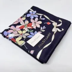 JILL STUART ハンカチ 約47cmX47cm 花柄 ブラックのサムネイル