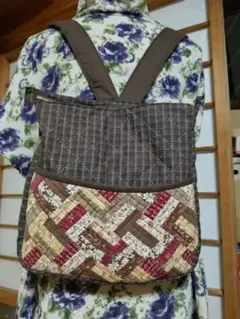 パッチワークの2Wayリュック