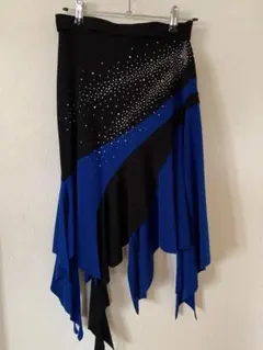 社交ダンス用ビジュー装飾スカート