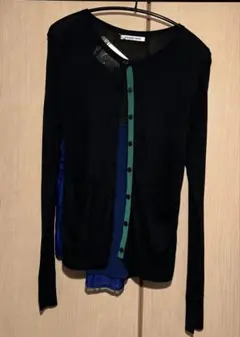 新品…GRANDE BENE ブラック カーディガン38サイズ