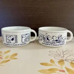 cookpad plus 冬号付録スヌーピー 磁器の マグカップ 2個セット