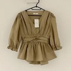 fifth ウエストマーク チュニック ブラウス ベージュ M