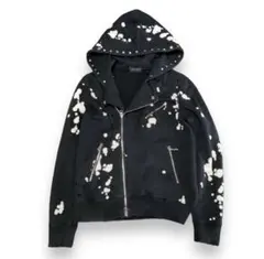 スタッズ ダメージ パンク opium 平成　パーカー Y2K kmrii