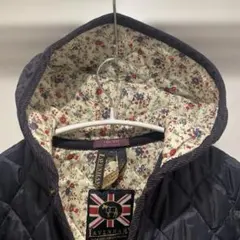 紺色ラベンハム✖️リバティー　キルティングコート