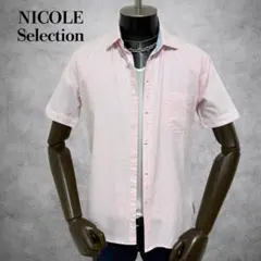 NICOLE selection 半袖シャツ　ピンク　トップス　カッターシャツのサムネイル