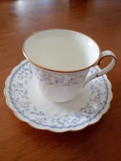 ノリタケ 青い花柄 カップ・ソーサー 6客セット