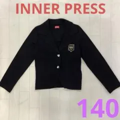 女の子　140 ジャケット　テーラード　フォーマル　インナープレス　発表会　黒