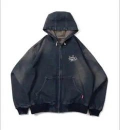 king logo vintege denim hoodieのサムネイル