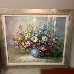 林武「薔薇」リトグラフ 2/200 額装 直筆サイン・印章有 石版画 - メルカリ
