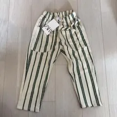 新品タグ付き　ZARA ストライプ柄　ズボン　110cm