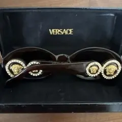 VERSACE サングラス ブラウン メデューサ ゴールド　ラインストーンのサムネイル