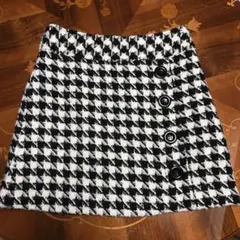 ミニスカート 千鳥格子スカート