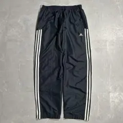 00s old adidas ナイロンパンツ ワイド ネイビー Y2K テック