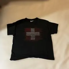 90s クロスデザイン y2k Tシャツ