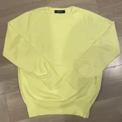 nano universe 長袖ニットセーター(イエロー/FREE)