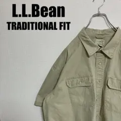 L.L.BeanキャンバスオックスフォードシャツXXL半袖エルエルビーン90sのサムネイル