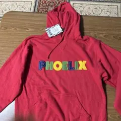 PHOELIX 刺繍 レッド パーカー