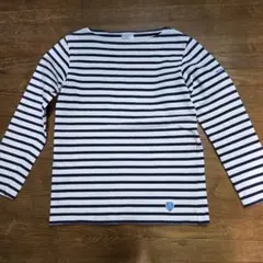 オーシバルORCIVAL ストライプ柄 長袖ボートネックTシャツ S位